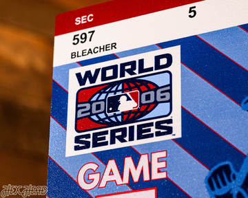 St. Louis Cardinals 2006 World Series Ticket Stub Single Layer Metal Wall Art