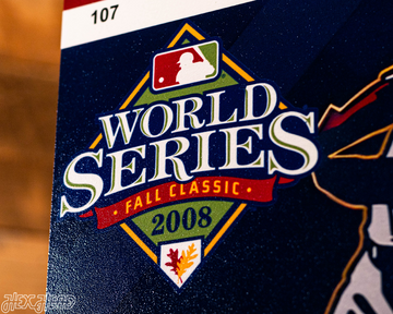 Philadelphia Phillies Personalized 2008 World Series Ticket Stub Single Layer Metal Wall Art