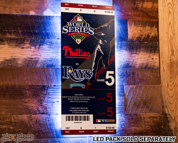 Philadelphia Phillies 2008 World Series Ticket Stub Single Layer Metal Wall Art