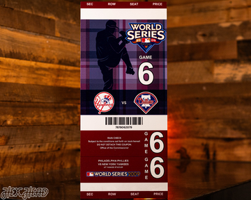 New York Yankees 2009 World Series Ticket Stub Single Layer Metal Wall Art