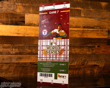 St. Louis Cardinals 2011 World Series Ticket Stub Single Layer Metal Wall Art