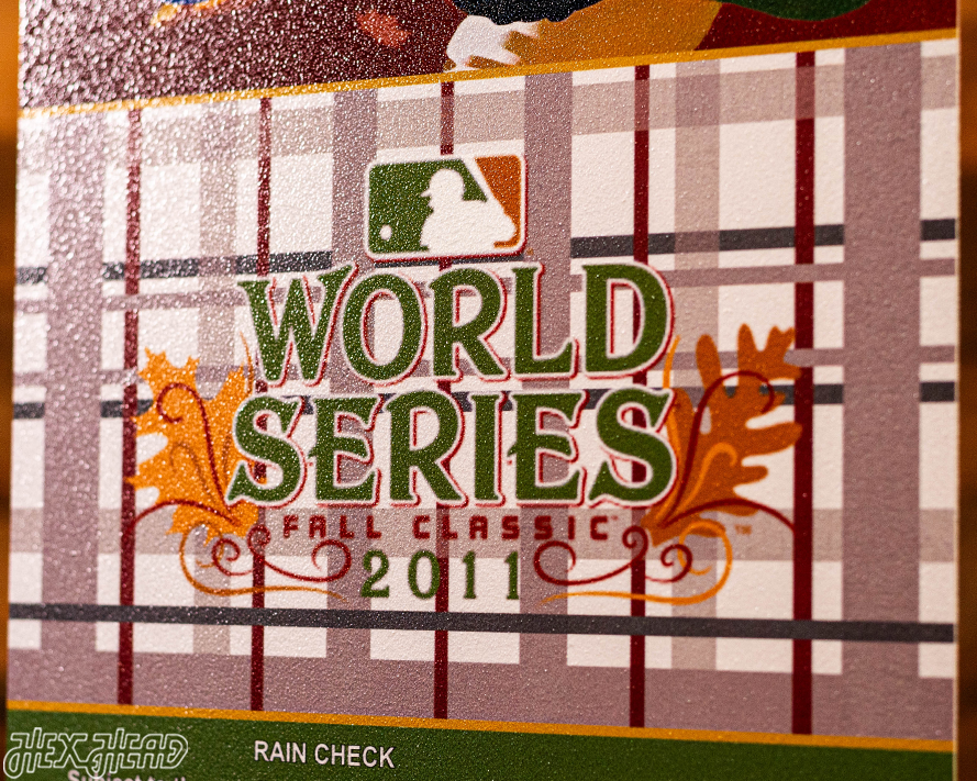 St. Louis Cardinals 2011 World Series Ticket Stub Single Layer Metal Wall Art