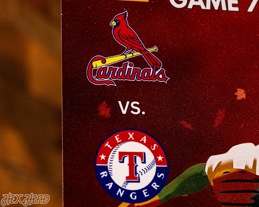 St. Louis Cardinals 2011 World Series Ticket Stub Single Layer Metal Wall Art