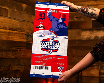 San Francisco Giants 2012 World Series Ticket Stub Single Layer Metal Wall Art
