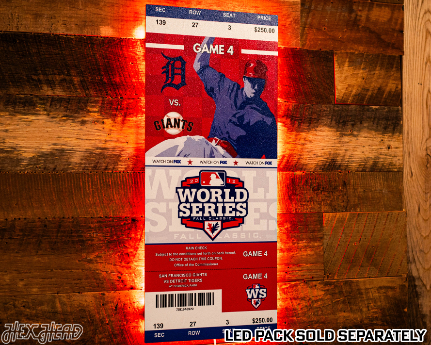 San Francisco Giants 2012 World Series Ticket Stub Single Layer Metal Wall Art