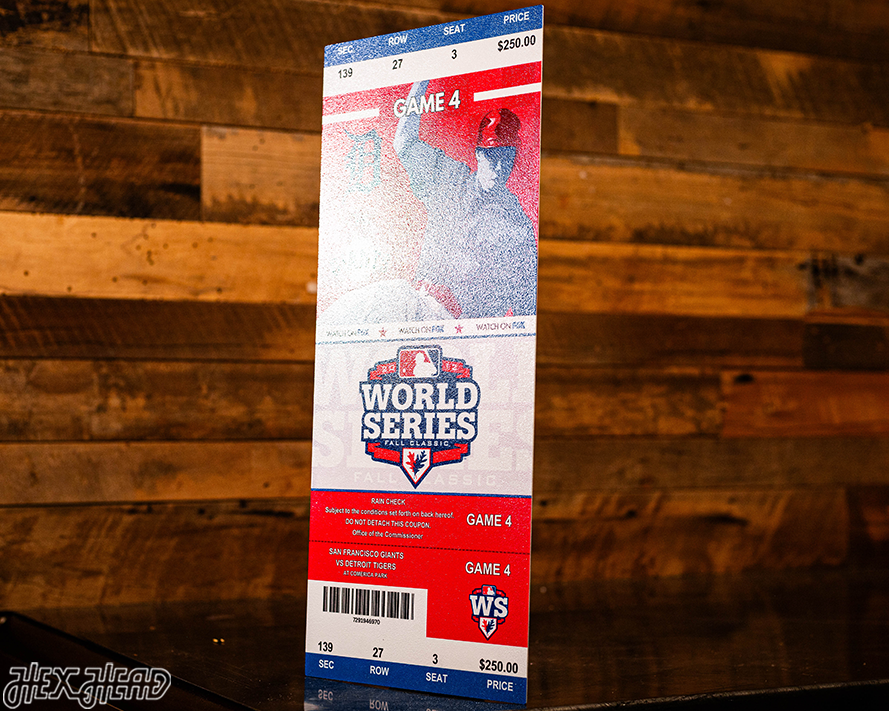 San Francisco Giants 2012 World Series Ticket Stub Single Layer Metal Wall Art