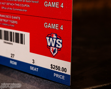 San Francisco Giants 2012 World Series Ticket Stub Single Layer Metal Wall Art