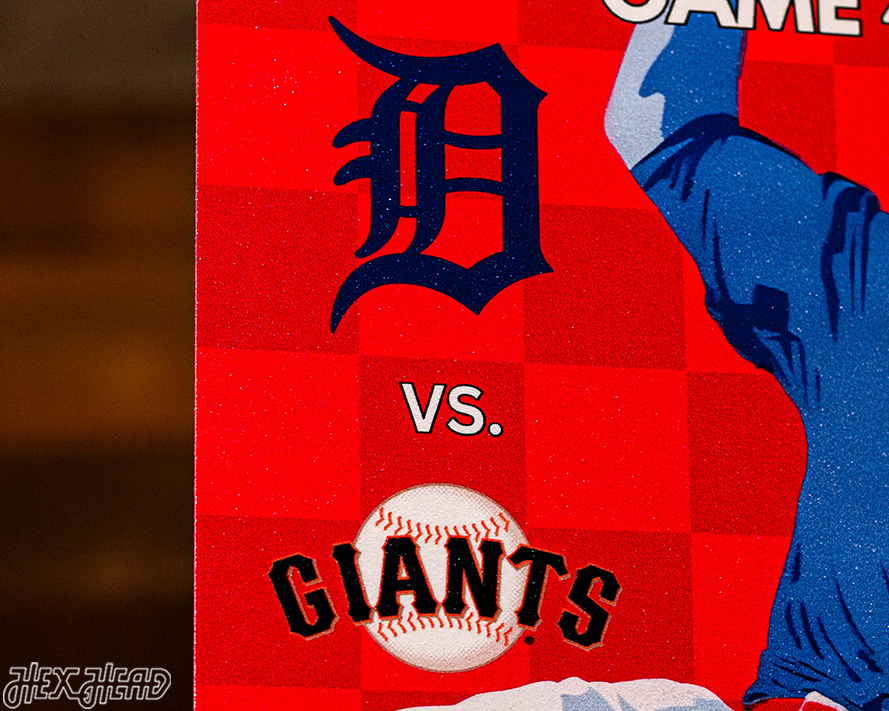 San Francisco Giants Personalized 2012 World Series Ticket Stub Single Layer Metal Wall Art