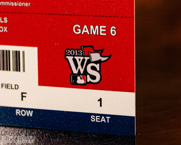Boston Red Sox 2013 World Series Ticket Stub Single Layer Metal Wall Art