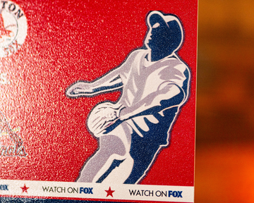 Boston Red Sox Personalized 2013 World Series Ticket Stub Single Layer Metal Wall Art