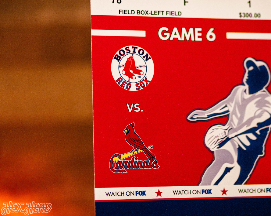 Boston Red Sox Personalized 2013 World Series Ticket Stub Single Layer Metal Wall Art