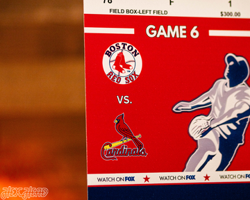 Boston Red Sox Personalized 2013 World Series Ticket Stub Single Layer Metal Wall Art
