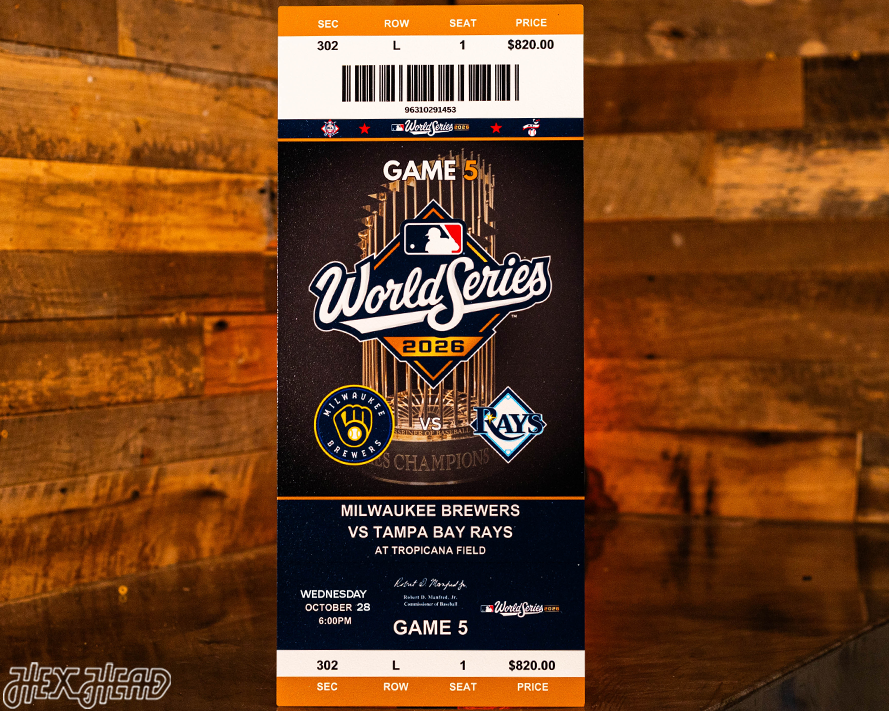 2026 World Series Ticket Stub Single Layer Metal Wall Art