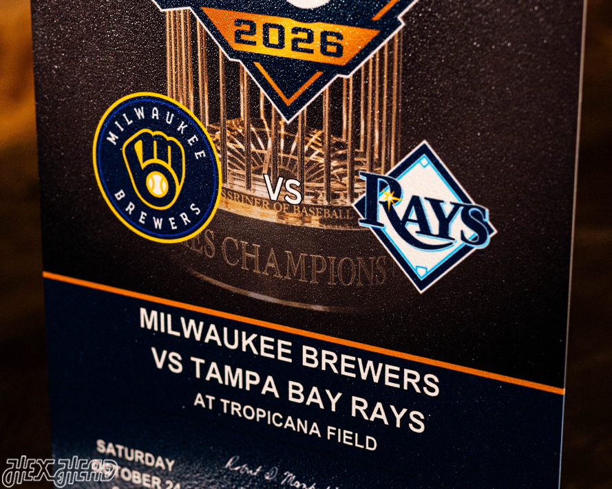 Personalized 2026 World Series Ticket Stub Single Layer Metal Wall Art
