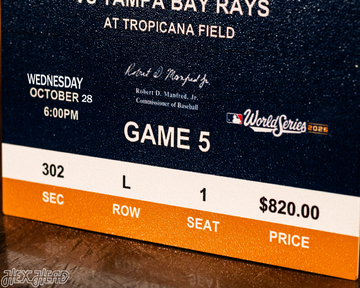 2026 World Series Ticket Stub Single Layer Metal Wall Art