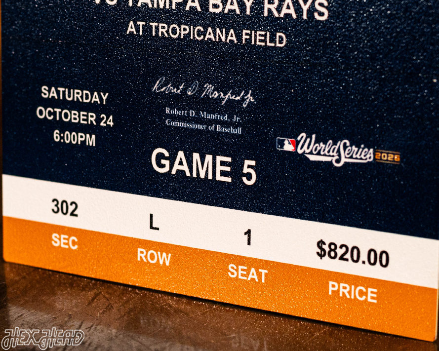 Personalized 2026 World Series Ticket Stub Single Layer Metal Wall Art