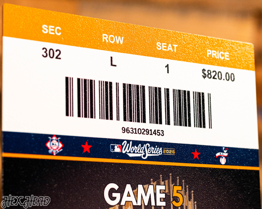 2026 World Series Ticket Stub Single Layer Metal Wall Art