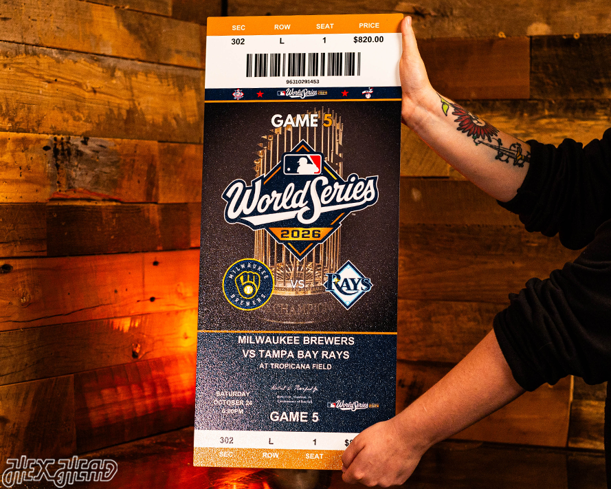 2026 World Series Ticket Stub Single Layer Metal Wall Art