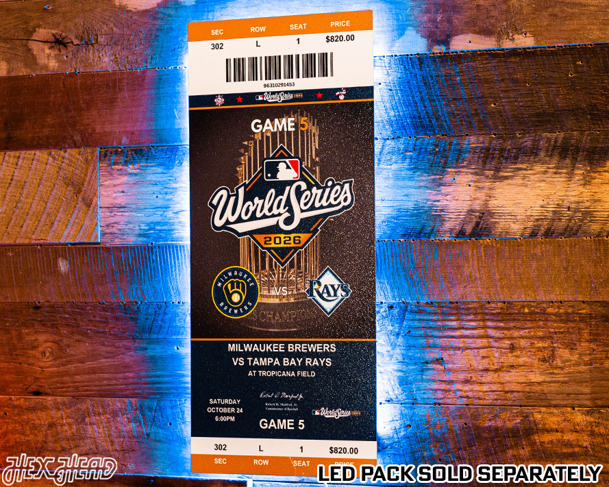 2026 World Series Ticket Stub Single Layer Metal Wall Art