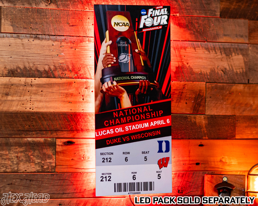 Duke Blue Devils 2015 National Basketball Championship Ticket Stub Single Layer Metal Wall Art