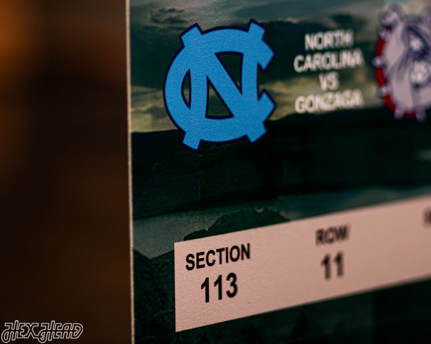 North Carolina Tar Heels 2017 National Basketball Championship Ticket Stub Single Layer Metal Wall Art