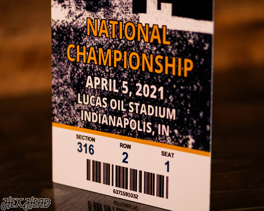 Baylor Bears 2021 National Basketball Championship Ticket Stub Single Layer Metal Wall Art