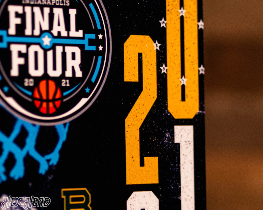 Baylor Bears 2021 National Basketball Championship Ticket Stub Single Layer Metal Wall Art