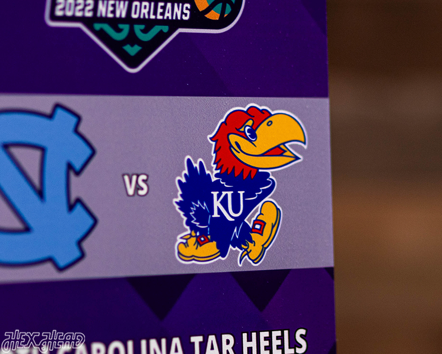 Kansas Jayhawks 2022 National Basketball Championship Ticket Stub Single Layer Metal Wall Art