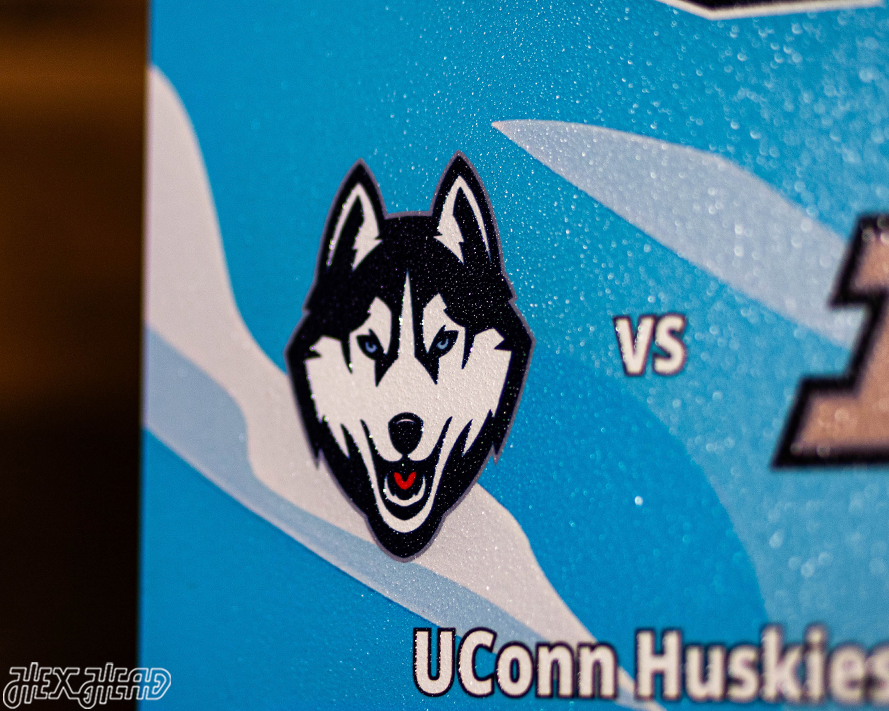 UCONN Huskies 2024 National Basketball Championship Ticket Stub Single Layer Metal Wall Art