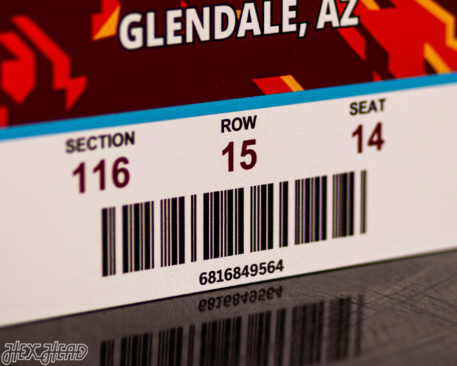 UCONN Huskies 2024 National Basketball Championship Ticket Stub Single Layer Metal Wall Art