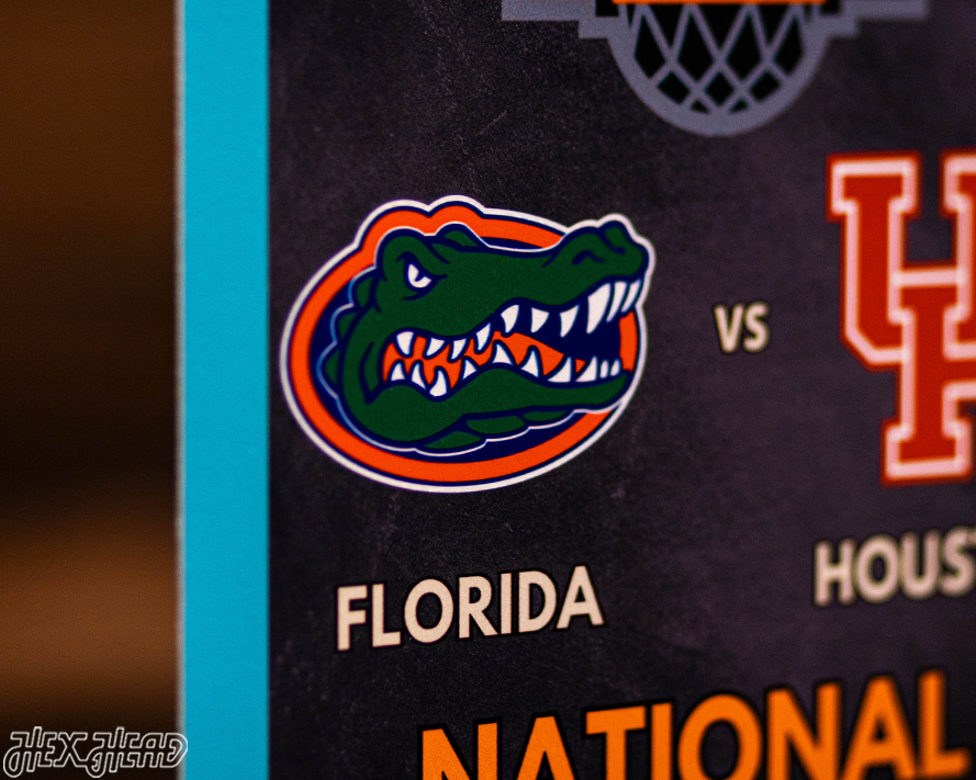 Florida Gators 2025 National Basketball Championship Ticket Stub Single Layer Metal Wall Art