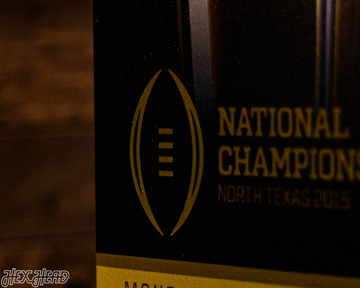 Ohio State Personalized 2015 National Championship Ticket Stub Single Layer Metal Wall Art