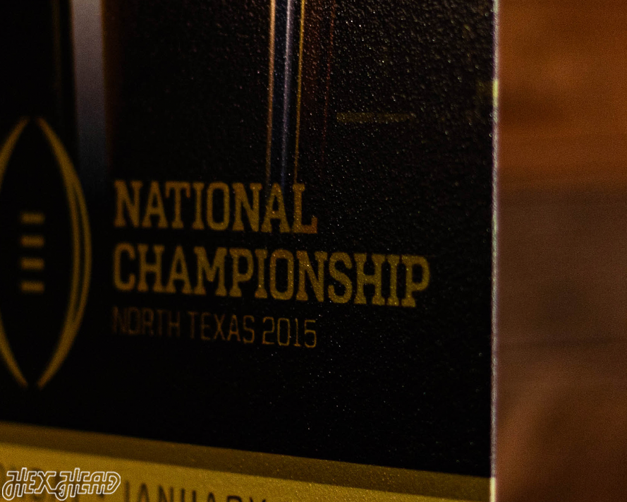 Ohio State Personalized 2015 National Championship Ticket Stub Single Layer Metal Wall Art
