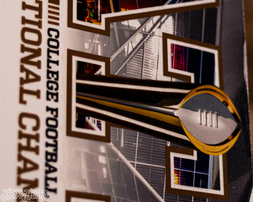 Alabama Crimson Tide 2018 National Championship Ticket Stub Single Layer Metal Wall Art