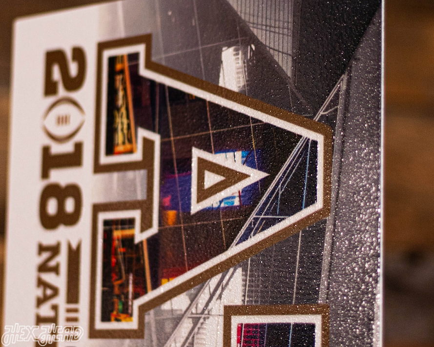 Alabama Crimson Tide 2018 National Championship Ticket Stub Single Layer Metal Wall Art