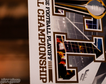 Alabama Crimson Tide 2018 National Championship Ticket Stub Single Layer Metal Wall Art