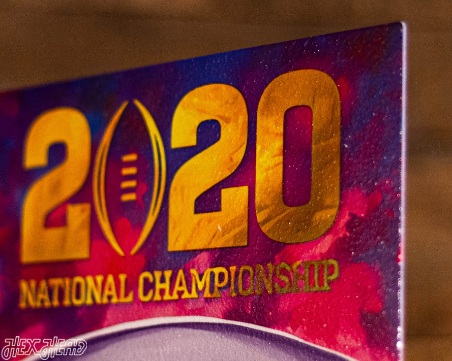LSU Tigers Tide 2020 National Championship Ticket Stub Single Layer Metal Wall Art