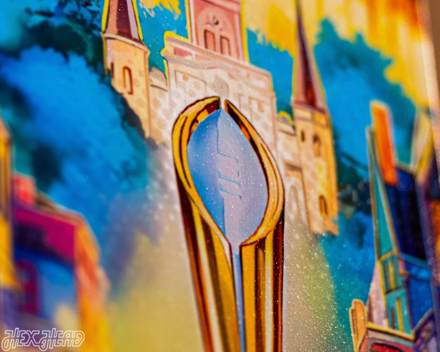 LSU Tigers 2020 National Championship Ticket Stub Single Layer Metal Wall Art