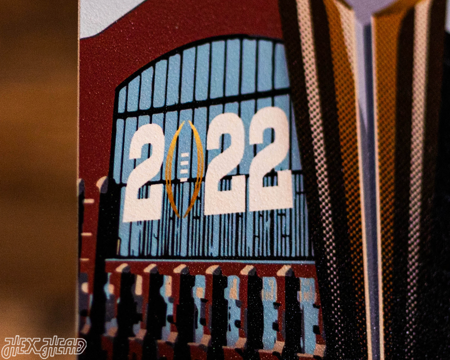 Georgia Bulldogs 2022 National Championship Ticket Stub Single Layer Metal Wall Art