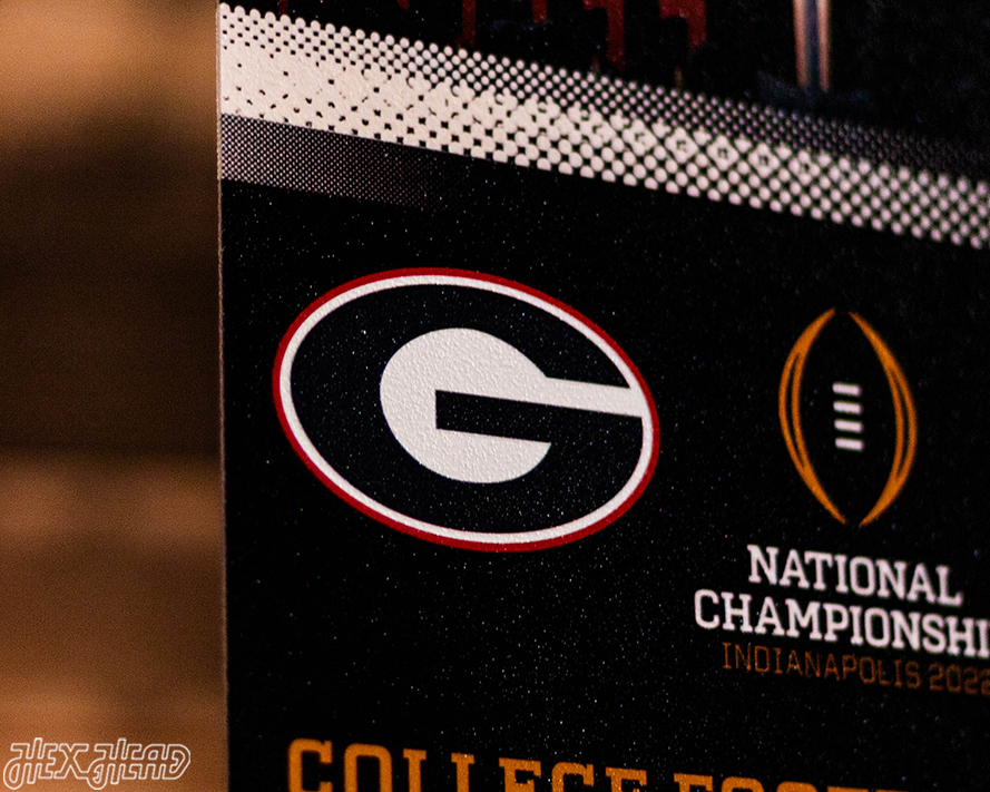 Georgia Bulldogs Personalized 2021 National Championship Ticket Stub Single Layer Metal Wall Art