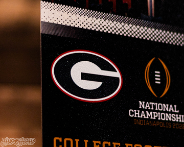 Georgia Bulldogs Personalized 2021 National Championship Ticket Stub Single Layer Metal Wall Art