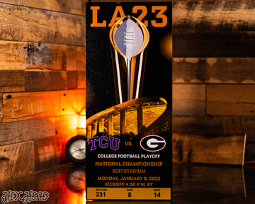 Georgia Bulldogs Personalized 2022 National Championship Ticket Stub Single Layer Metal Wall Art