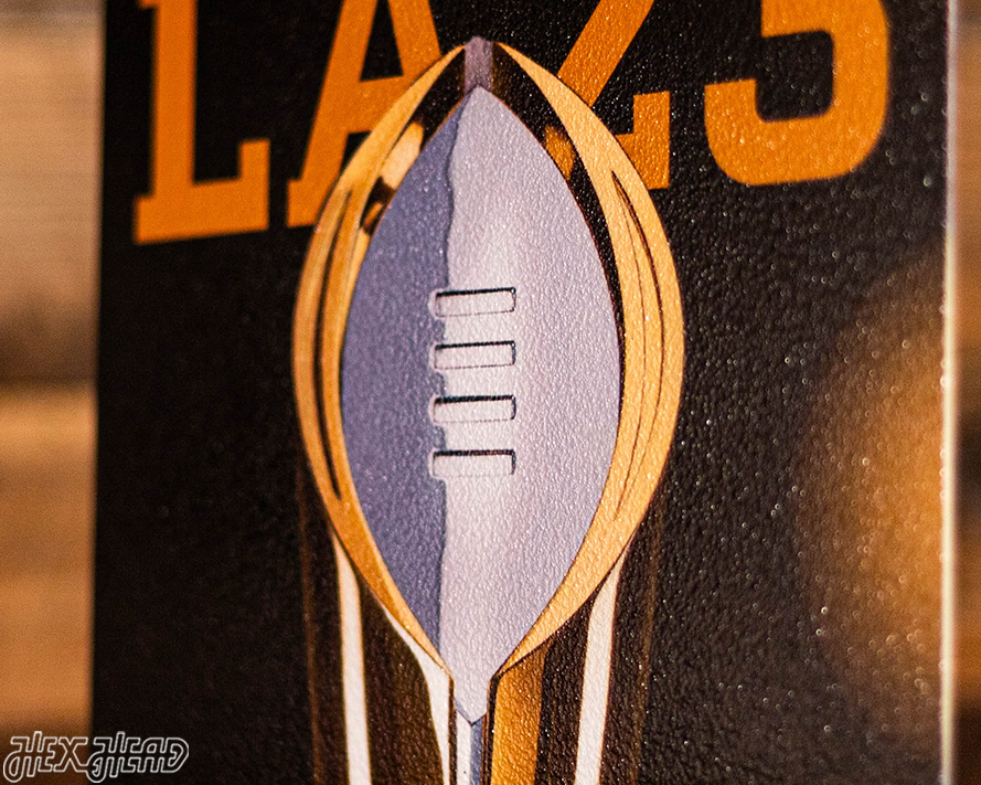 Georgia Bulldogs 2023 National Championship Ticket Stub Single Layer Metal Wall Art
