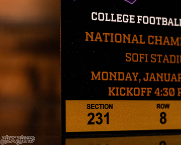 Georgia Bulldogs 2022 National Championship Ticket Stub Single Layer Metal Wall Art