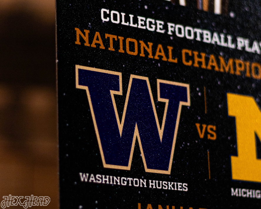 Michigan Wolverines 2024 National Championship Ticket Stub Single Layer Metal Wall Art