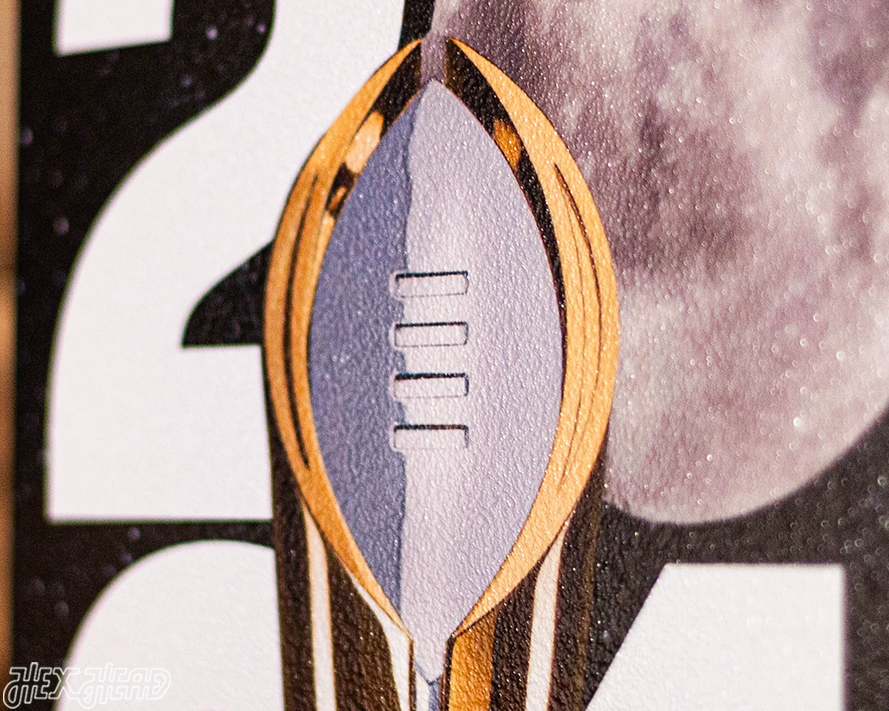 Michigan Wolverines 2024 National Championship Ticket Stub Single Layer Metal Wall Art