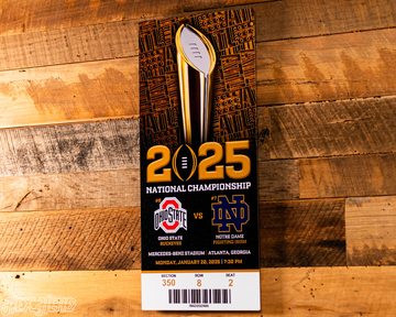 Ohio State Buckeyes Personalized 2024 National Championship Ticket Stub Single Layer Metal Wall Art