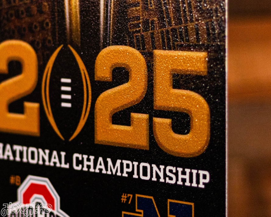 Ohio State Buckeyes 2025 National Championship Ticket Stub Single Layer Metal Wall Art