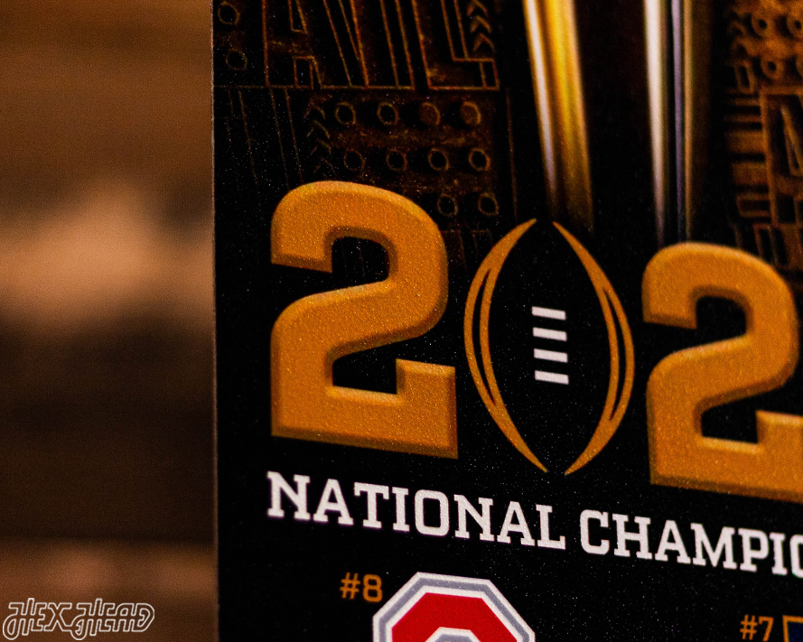 Ohio State Buckeyes Personalized 2024 National Championship Ticket Stub Single Layer Metal Wall Art