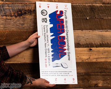 Kansas City Chiefs Super Bowl LV Ticket Stub Single Layer Metal Wall Art